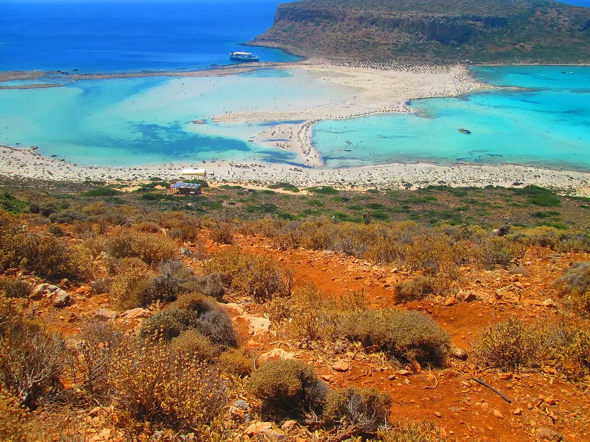 Balos lagun på nordvästra Kreta