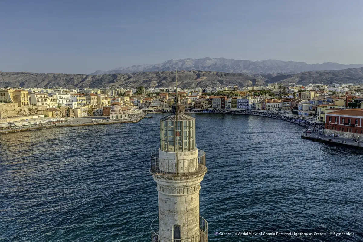 Greece Crete ChaniaPort Lighthouse Aerial Summer 1 ISymeonidis.jpg
