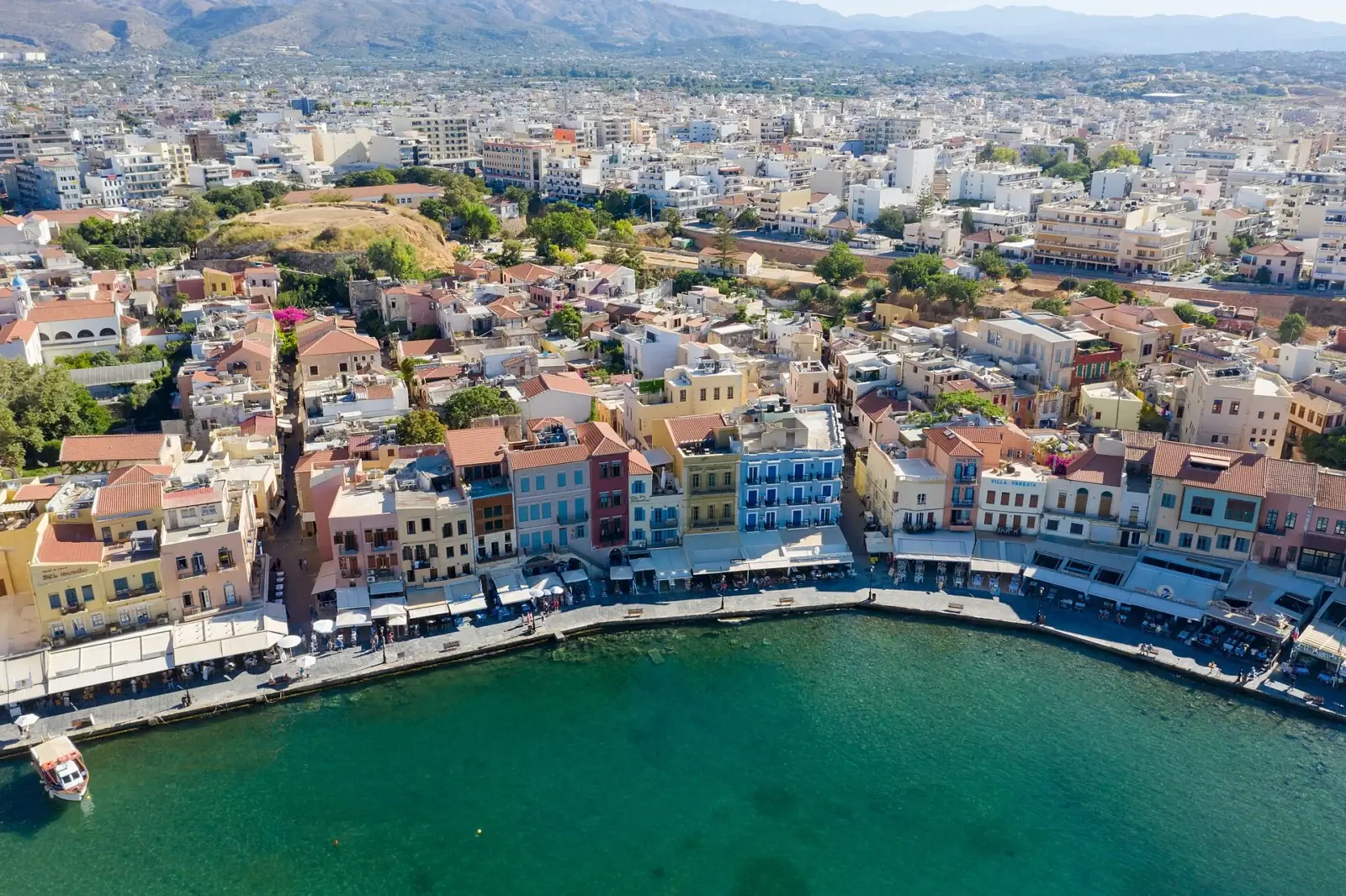 Restaurants in the old town of Chania on Crete, Greece.jpg