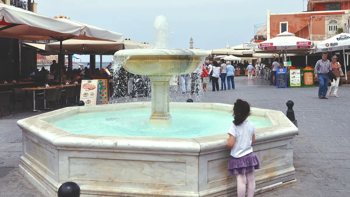 Fountain in Chania, Crete 002