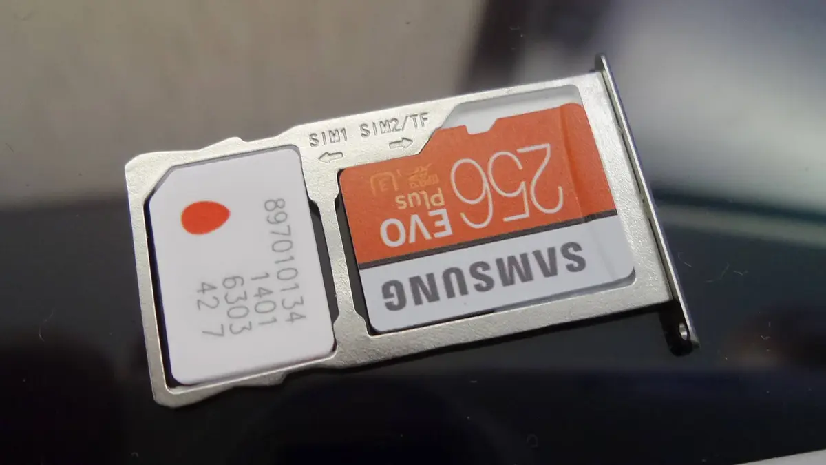 Tablet SD card and SIM card 2020