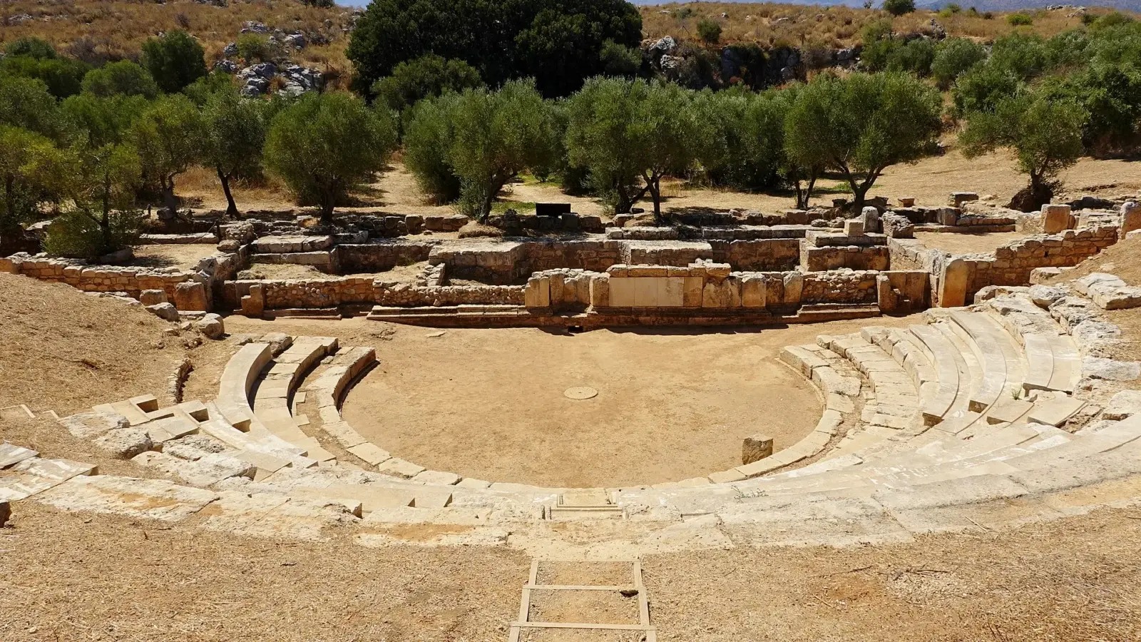 Antik teater nära Chania
